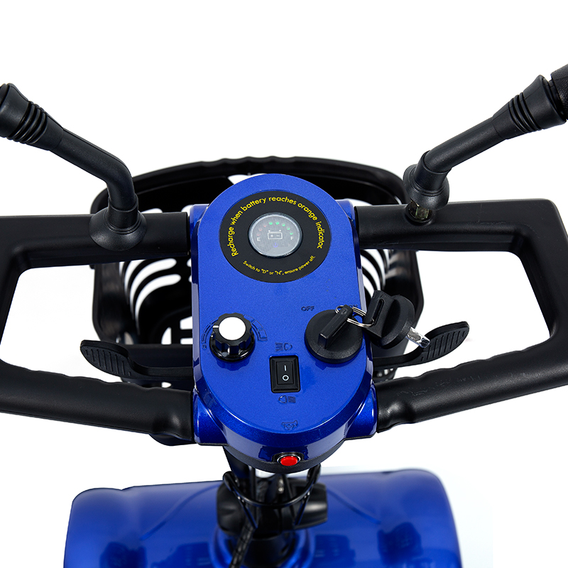 YL-08S Heavy-Duty 4-hjuls sammenleggbar mobilitetsscooter med 12° klatrekapasitet