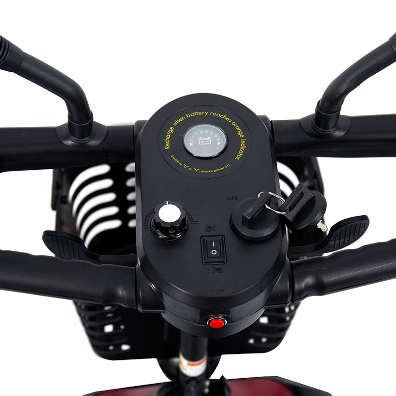 YL-07 4-hjuls sammenleggbar elektrisk scooter med kurv