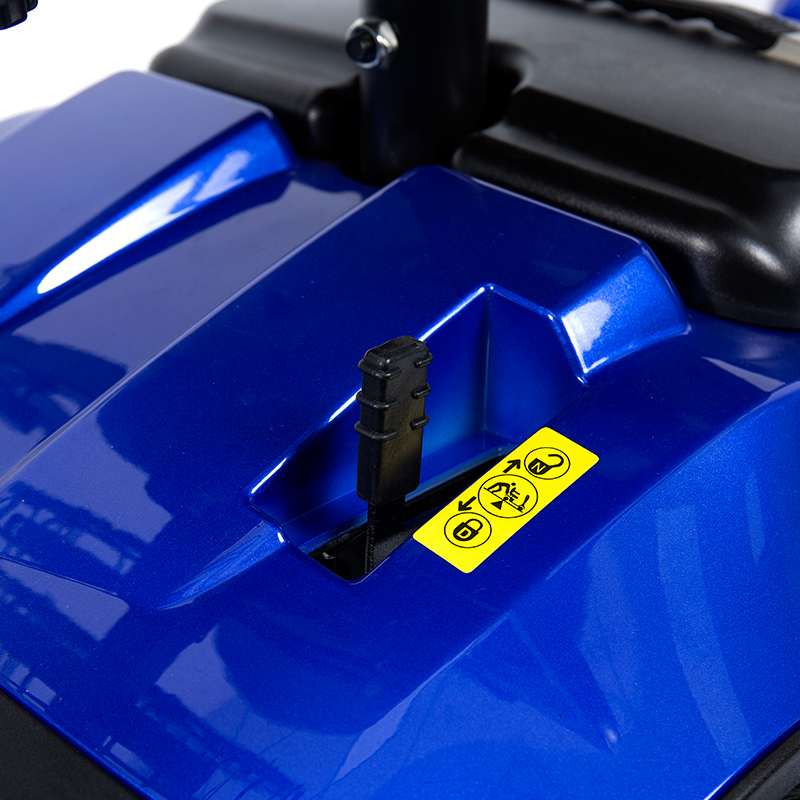 YL-09B sammenleggbar 4-hjuls lett mobilitetsscooter med kurv