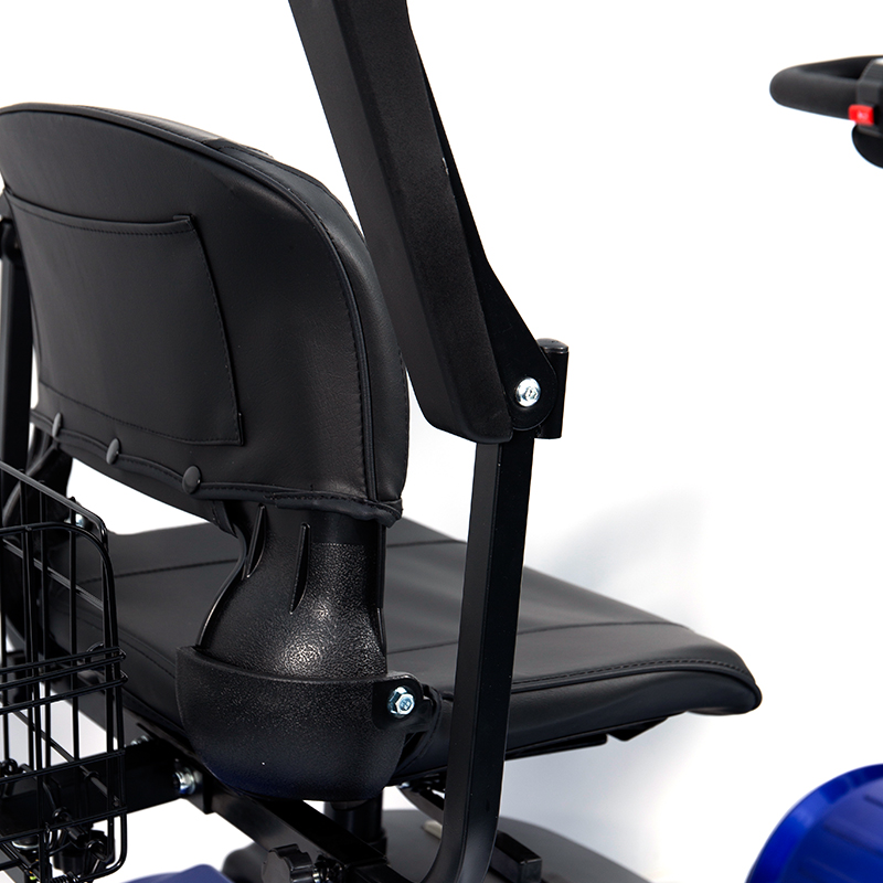 YL-09B sammenleggbar 4-hjuls lett mobilitetsscooter med kurv