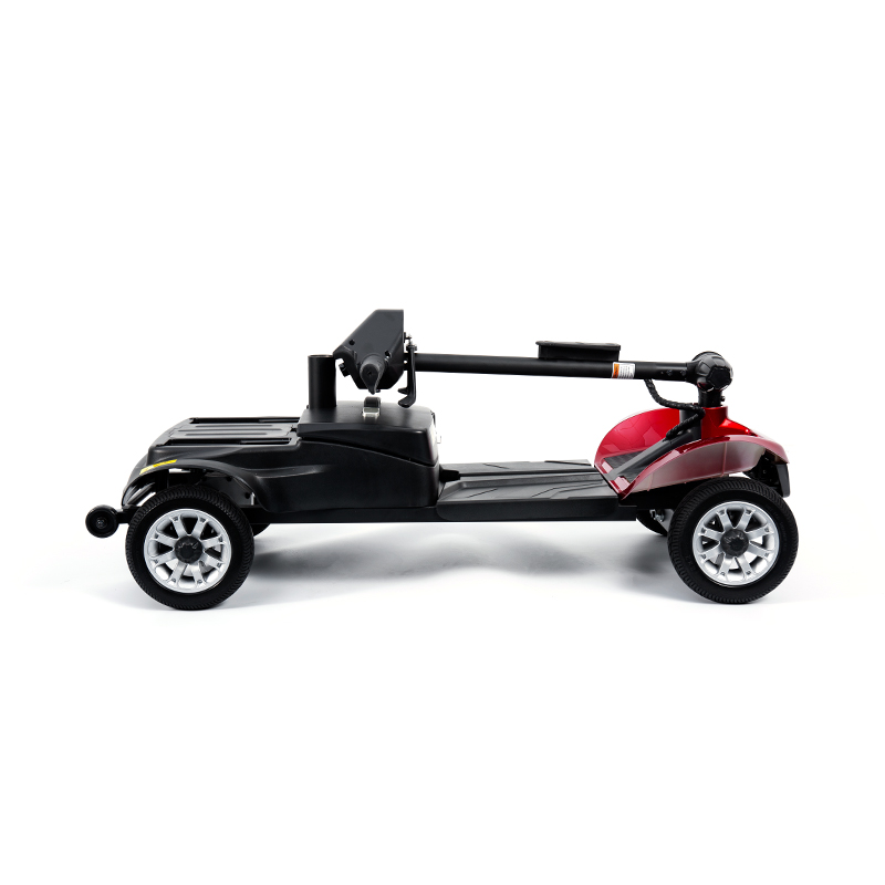 YL-02 Lett 4-hjuls mobilitetsscooter for seniorer, med et 360° svingbart sete