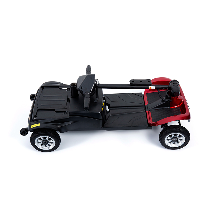 YL-02 Lett 4-hjuls mobilitetsscooter for seniorer, med et 360° svingbart sete