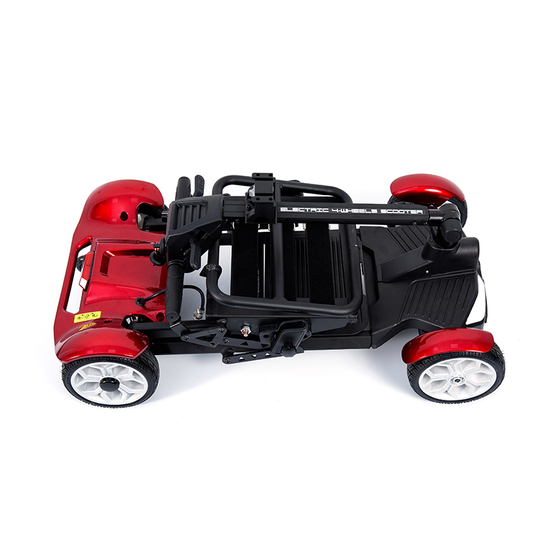 YL-211 4 Hjul Tourist elektrisk scooter for seniorer med LED-lykt, kurv