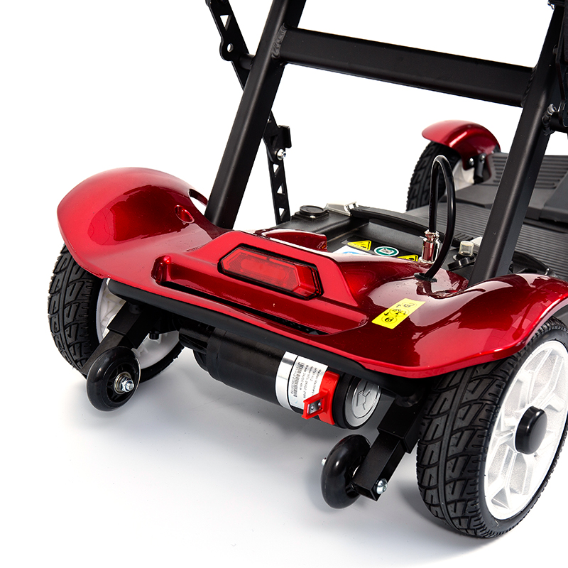 YL-211 4 Hjul Tourist elektrisk scooter for seniorer med LED-lykt, kurv