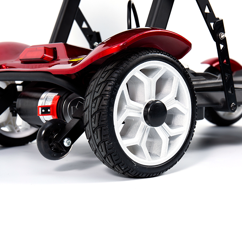 YL-211 4 Hjul Tourist elektrisk scooter for seniorer med LED-lykt, kurv