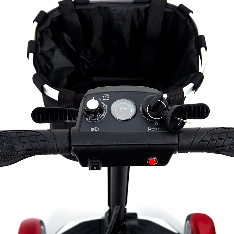 YL-211 4 Hjul Tourist elektrisk scooter for seniorer med LED-lykt, kurv