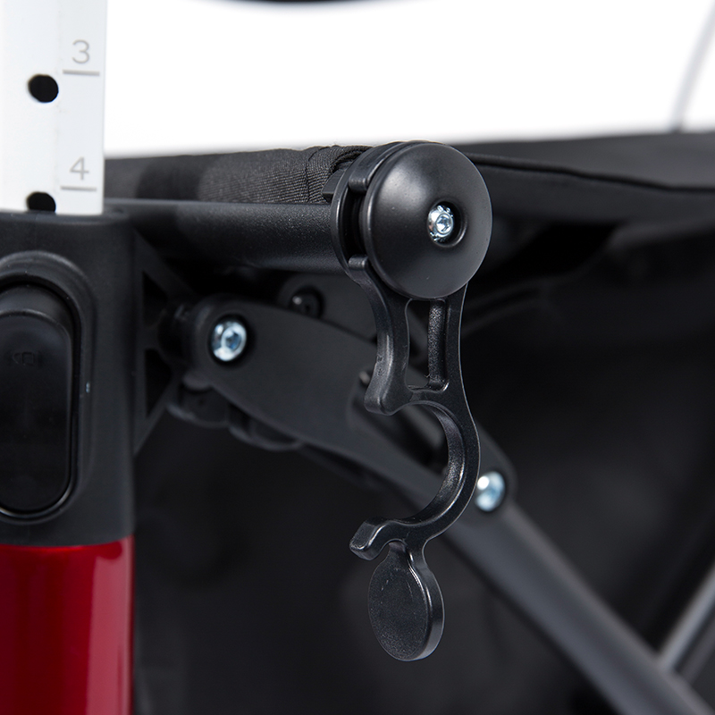 HES-R306 lettvektsrullator – sammenleggbar, TPR-hjul, justerbar, 150 kg vektkapasitet