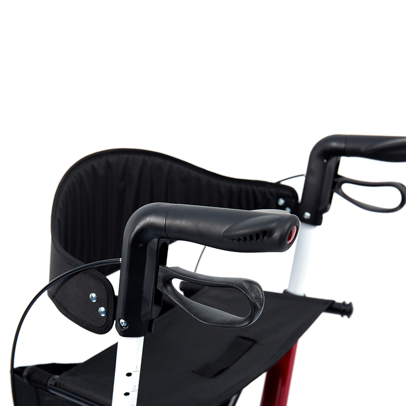 HES-R306 lettvektsrullator – sammenleggbar, TPR-hjul, justerbar, 150 kg vektkapasitet